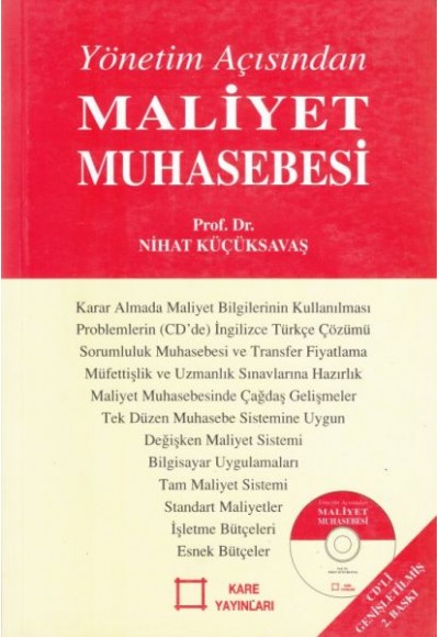 Yönetim Açısından Maliyet Muhasebesi (Cd li)