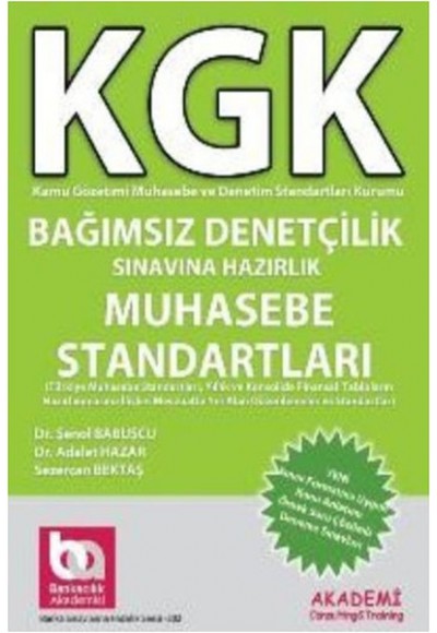 KGK Bağımsız Denetçilik Sınavına Hazırlık Muhasebe Standartları