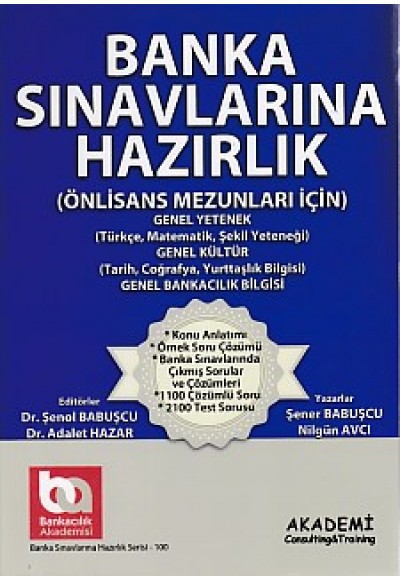 Banka Sınavlarına Hazırlık (Önlisans Mezunları İçin GY-GK)