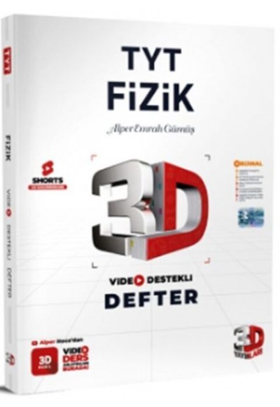 3D Yayınları TYT Fizik Video Destekli Defter