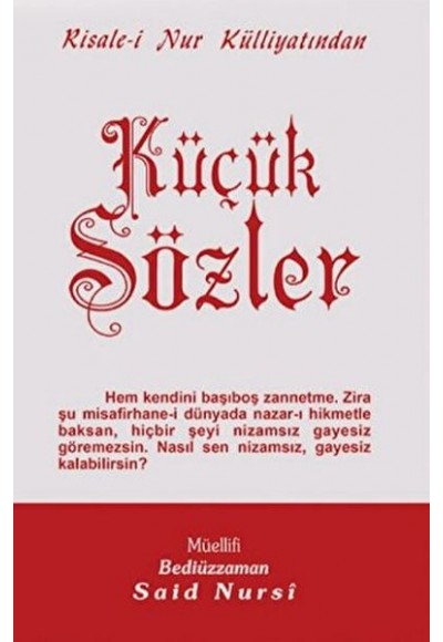 Küçük Sözler Normal Boy