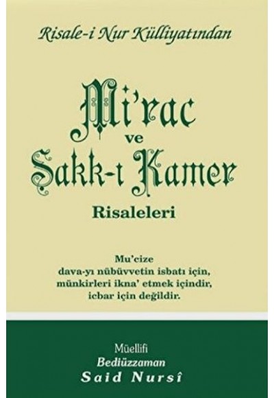 Mi'rac ve Şakk-ı Kamer Risaleleri Normal Boy
