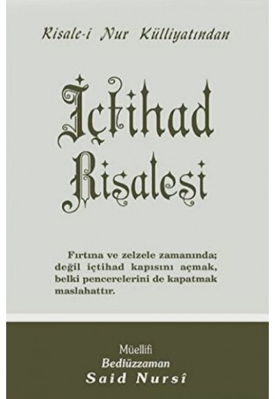 İçtihad Risalesi Normal Boy