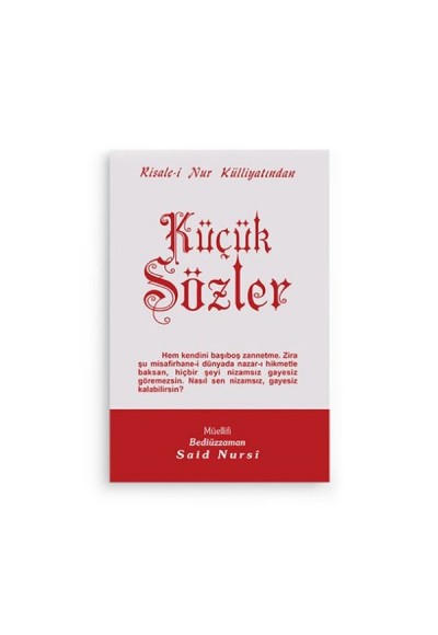 Küçük Sözler Cep Boy