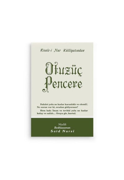 Otuzüç Pencere Cep Boy
