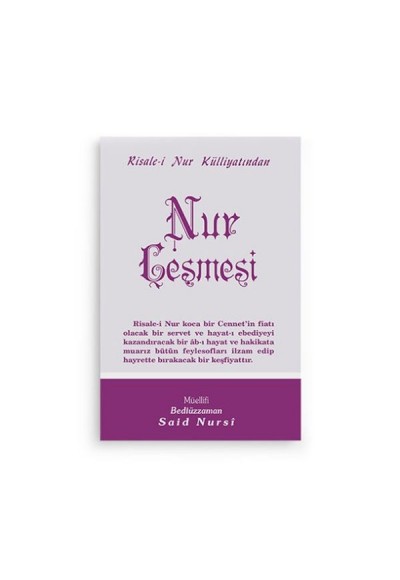 Nur Çeşmesi Cep Boy