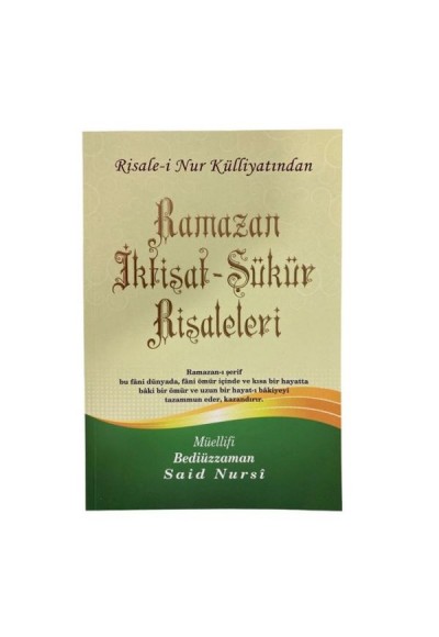 Ramazan-İktisat-Şükür Risaleleri Büyük Boy
