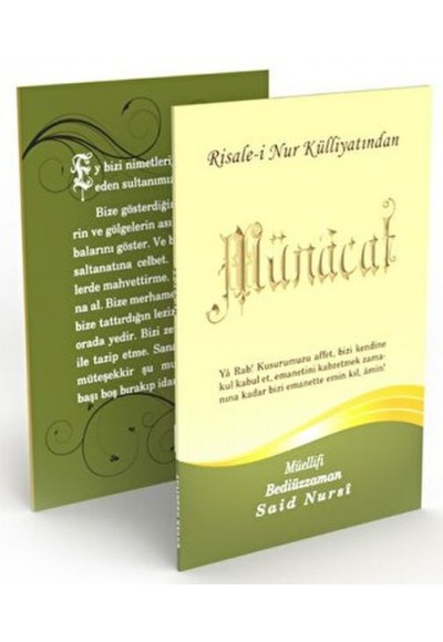 Münacat Risalesi Büyük Boy