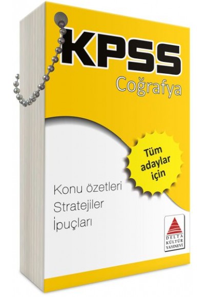 Delta Kültür KPSS Coğrafya Strateji Kartları