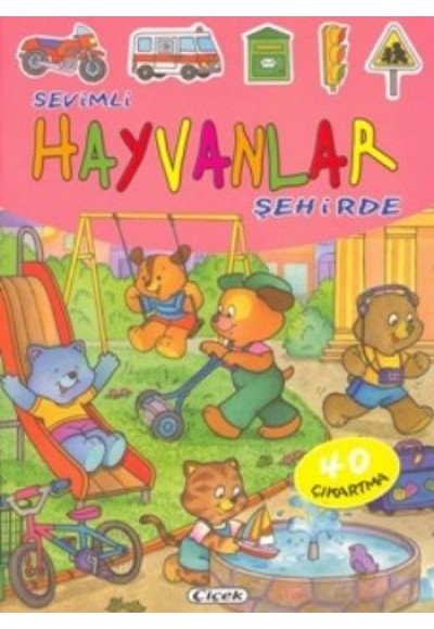 Sevimli Hayvanlar Şehirde - 40 Çıkartma