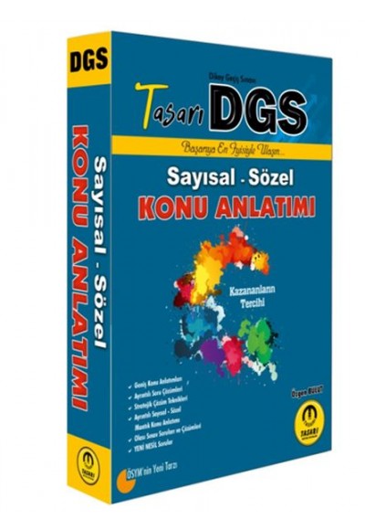 Tasarı DGS Sayısal-Sözel Konu Anlatımı (Yeni)