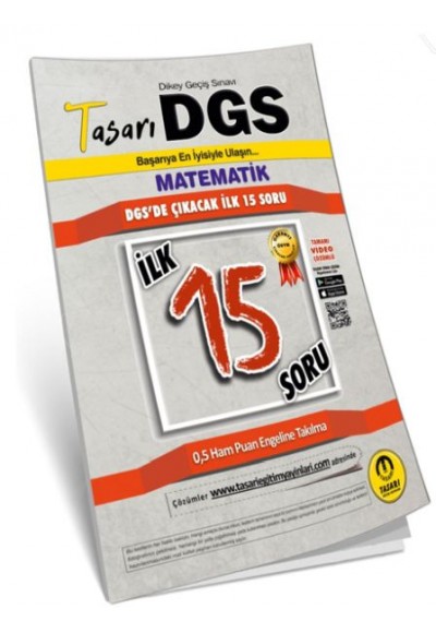Tasarı DGS Matematik İlk 15 Garanti Soru Kitapçığı (Yeni)