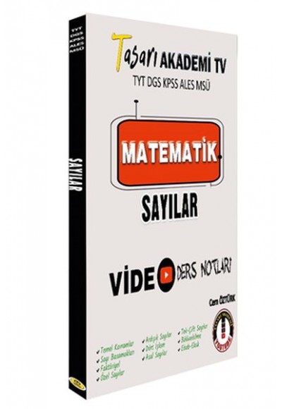 Tasarı DGS-ALES TYT Matematik Sayılar Video Ders Notları