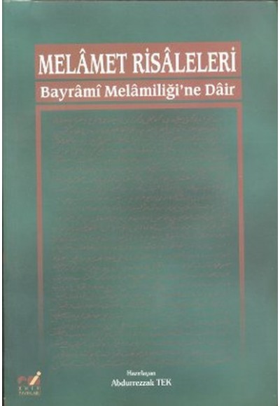 Melamet Risaleleri  Bayrami Melamiliği'ne Dair