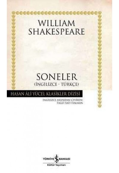 Soneler - Hasan Ali Yücel Klasikleri (Ciltli)