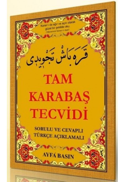 Kur'an-ı Kerim Elifbası  Tam Karabaş Tevcidi İlaveli (Orta Boy Kod:046)