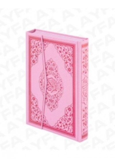 Kuranı Kerim Bilgisayar Hatlı Pembe Renkli Rahle Boy (AYFA124P)