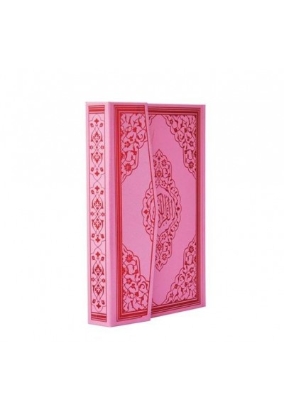 Kuranı Kerim Bilgisayar Hatlı Pembe Renkli Orta Boy